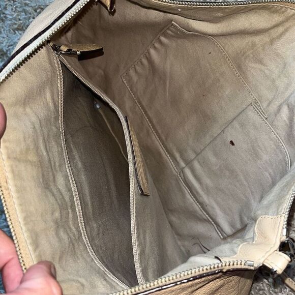 Bleecker beige leather cross body bag by COACH - Picture 8 of 16